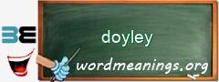 WordMeaning blackboard for doyley